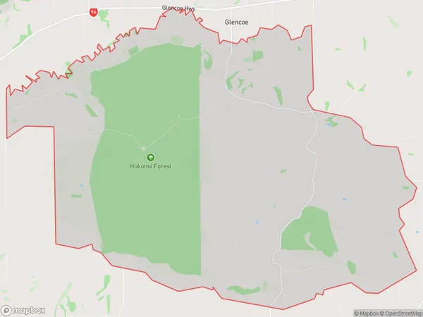 Pebbly Hill, Southland Polygon Area Map