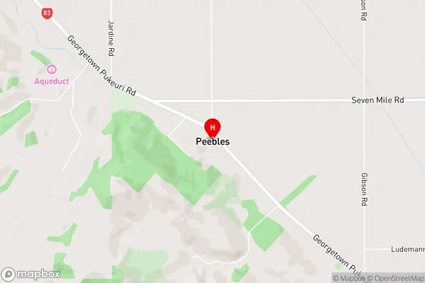 Peebles,Otago Area Map