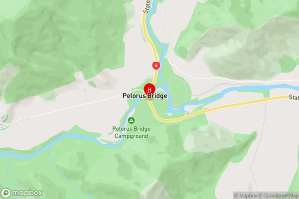 Pelorus Bridge,Marlborough Area Map