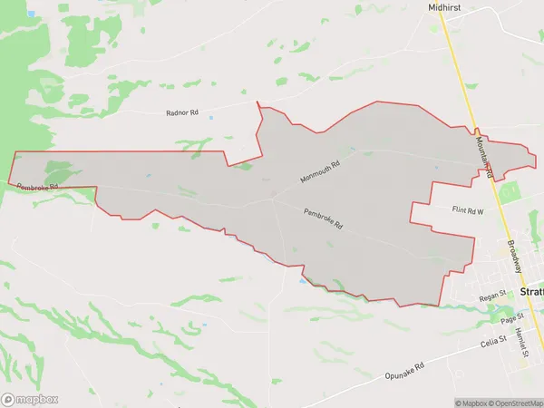 Pembroke, Taranaki Polygon Area Map