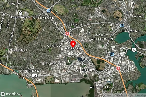 Penrose,Auckland Satellite Map