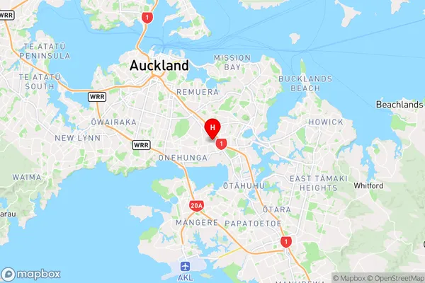 Penrose,Auckland Region Map