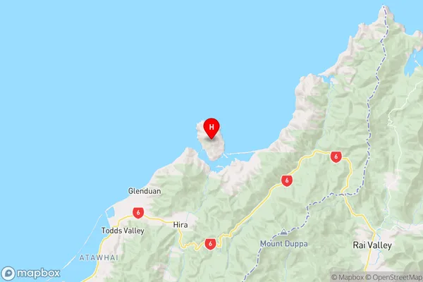 Pepin Island,Nelson Region Map