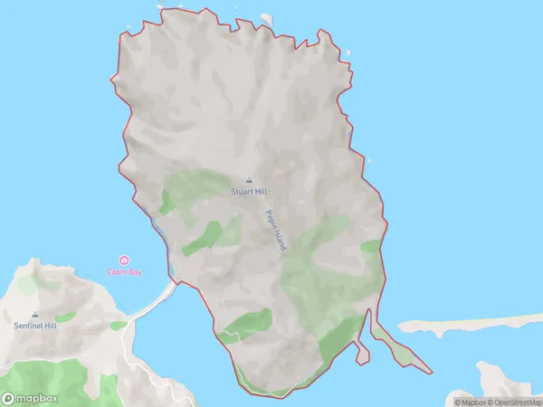 ZipCode 7045 Map for Pepin Island