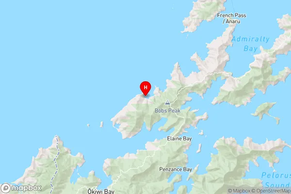 Big Bay,Marlborough Region Map