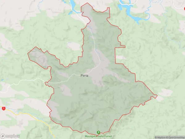 Peria, Northland Polygon Area Map