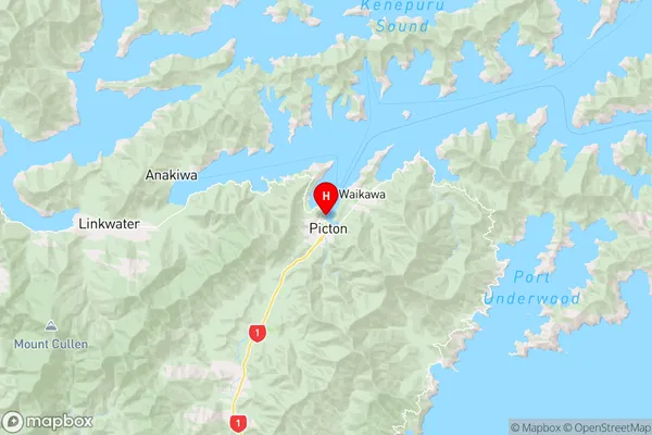 Picton,Marlborough Region Map