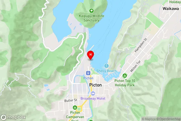 Picton,Marlborough Area Map