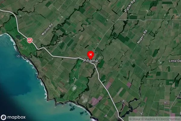 Pihama,Taranaki Satellite Map