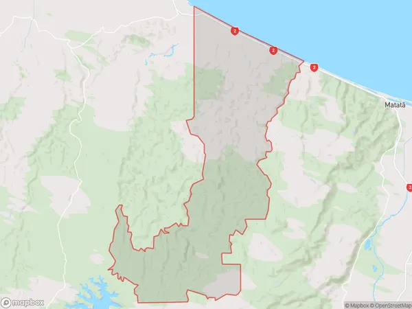 Pikowai, Bay of Plenty Polygon Area Map