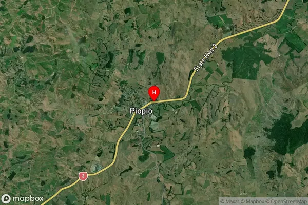 Piopio,Waikato Satellite Map