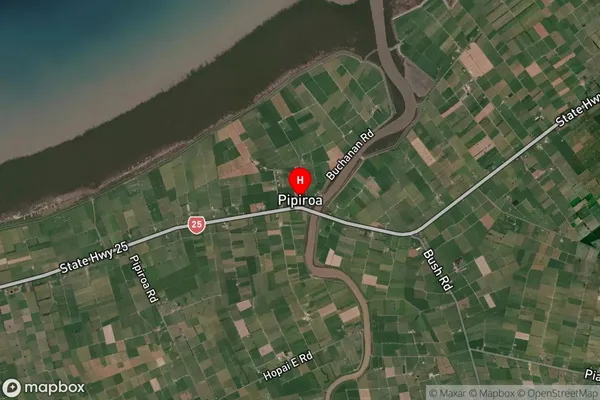 Pipiroa,Waikato Satellite Map