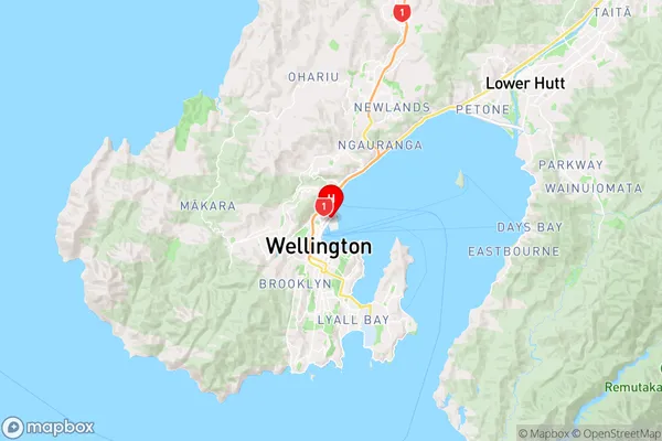 Pipitea,Wellington Region Map