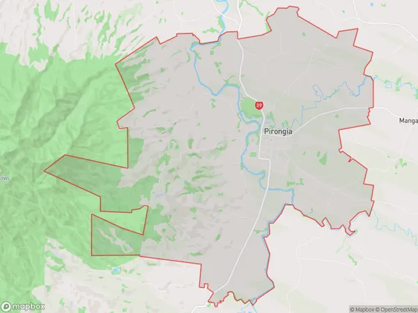 ZipCode 3844 Map for Pirongia