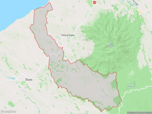 Pitone, Waikato Polygon Area Map