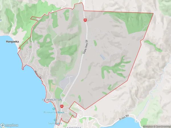 Plimmerton, Wellington Polygon Area Map