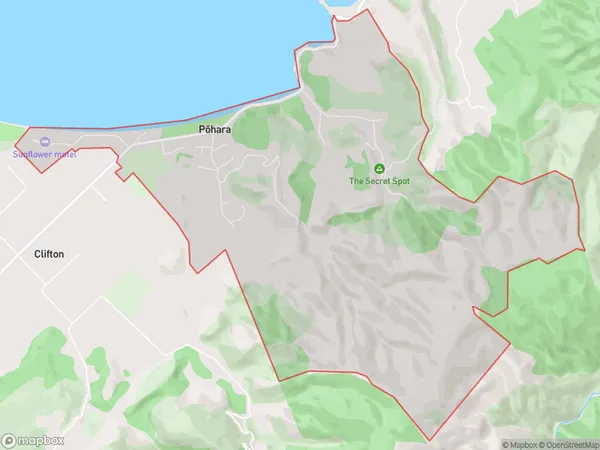 Pohara, Tasman Polygon Area Map