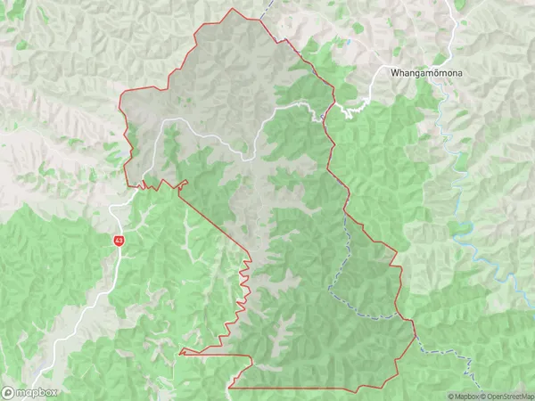 Pohokura, Hawke's Bay Polygon Area Map