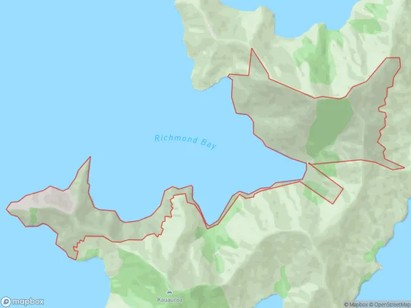 Pohuenui, Marlborough Polygon Area Map