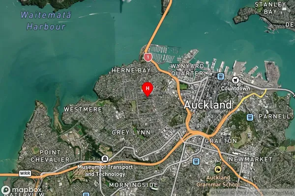 Ponsonby,Auckland Satellite Map