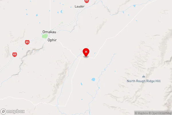 Poolburn,Otago Region Map