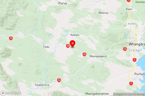 Poroti,Northland Region Map