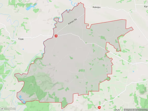 Poroti, Northland Polygon Area Map