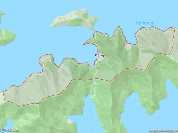 Portage, Marlborough Polygon Area Map