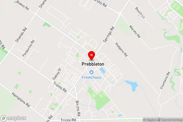 Prebbleton,Canterbury Area Map