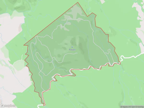 Pukeiti, Taranaki Polygon Area Map