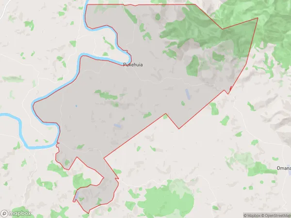 Pukehuia, Northland Polygon Area Map