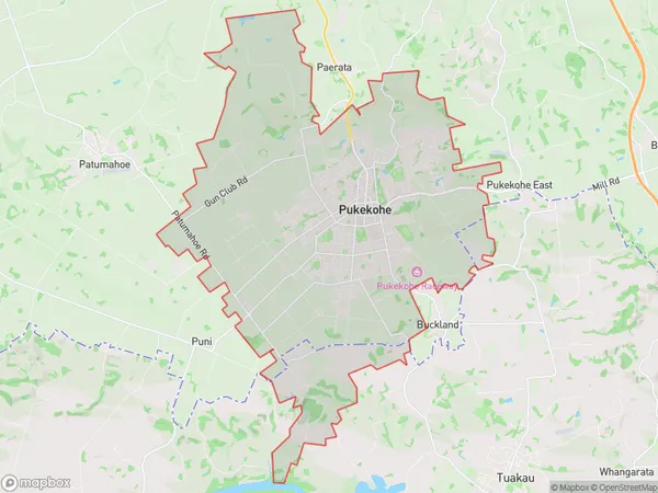 ZipCode 2340 Map for Pukekohe