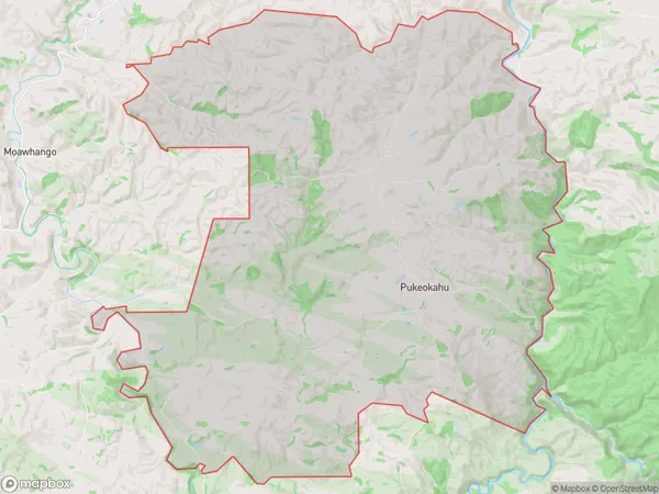 Pukeokahu, Manawatu-Wanganui Polygon Area Map