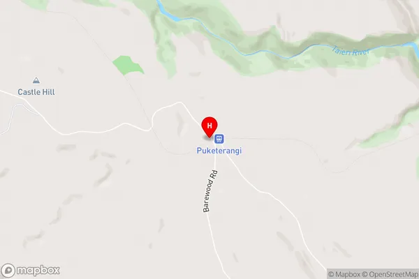 Pukerangi,Otago Area Map