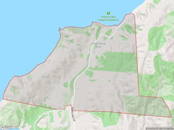 Pukerua Bay, Wellington Polygon Area Map