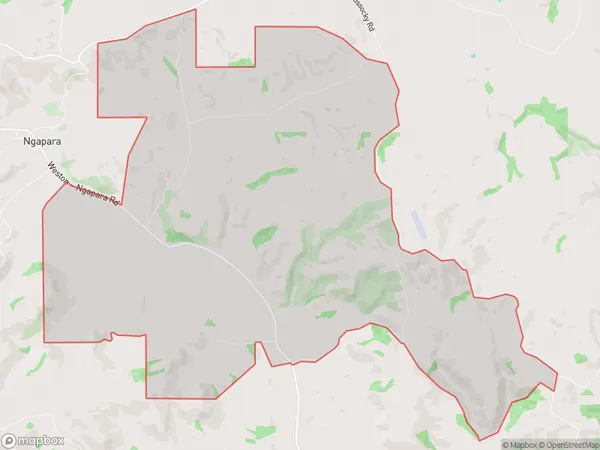 Queens Flat, Otago Polygon Area Map