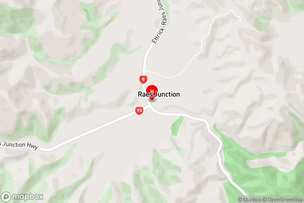 Raes Junction,Otago Area Map