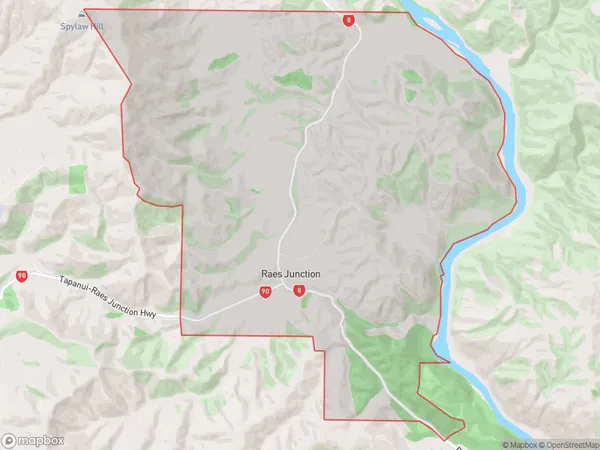 ZipCode 9588 Map for Raes Junction