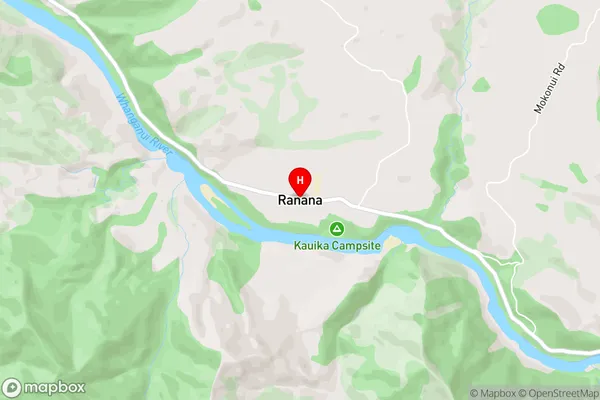 Ranana,Manawatu-Wanganui Area Map