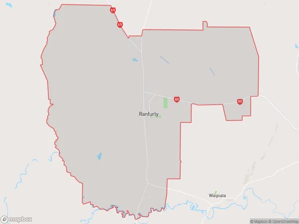 Ranfurly, Otago Polygon Area Map