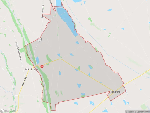 Rangitata, Canterbury Polygon Area Map