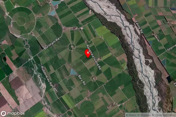 Rangitata Island,Canterbury Satellite Map