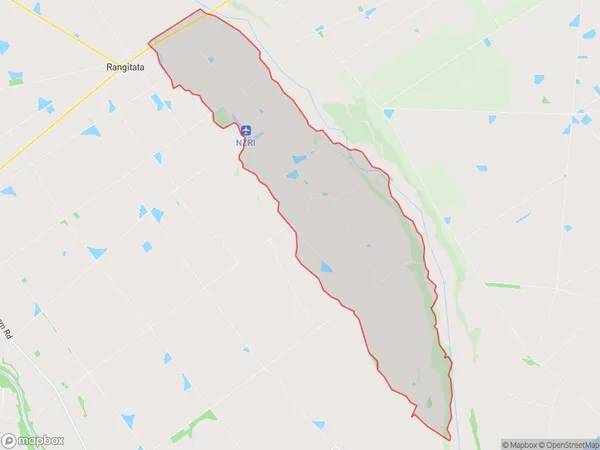 Rangitata Island, Canterbury Polygon Area Map