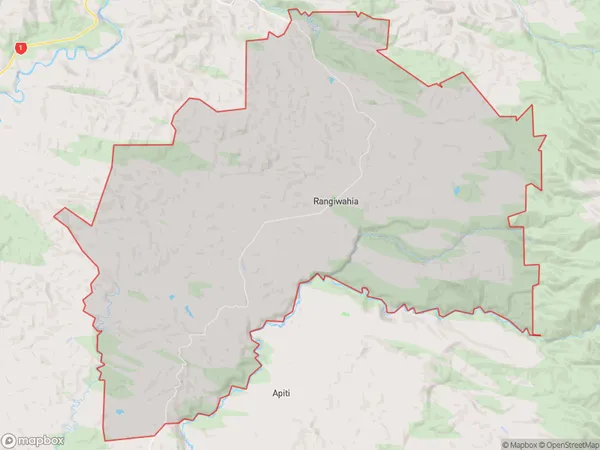 Rangiwahia, Manawatu-Wanganui Polygon Area Map