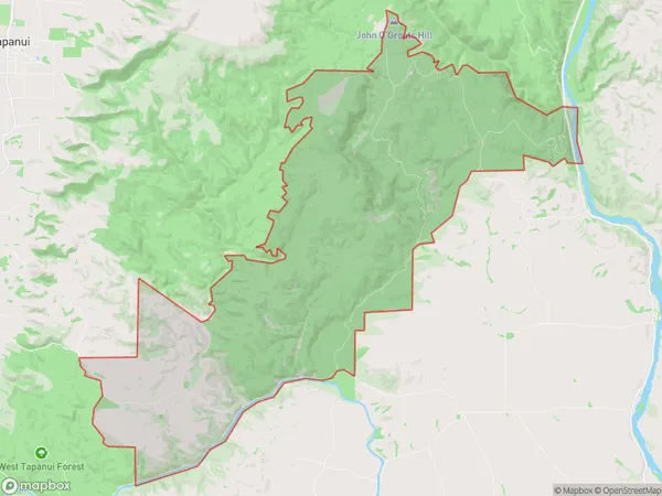 Rankleburn, Otago Polygon Area Map