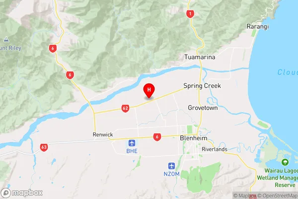 Rapaura,Marlborough Region Map