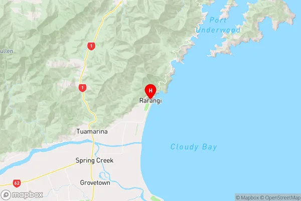 Rarangi,Marlborough Region Map