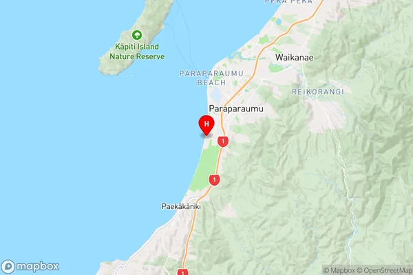 Raumati South,Wellington Region Map