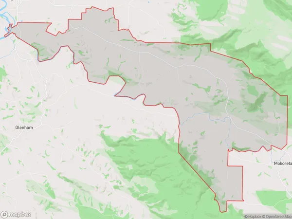 Redan, Southland Polygon Area Map