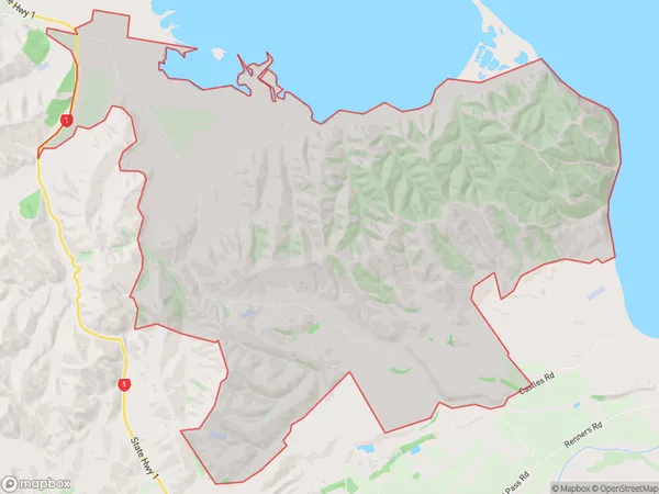 Redwood Pass, Marlborough Polygon Area Map